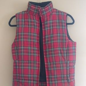 Plaid Puffer Vest
